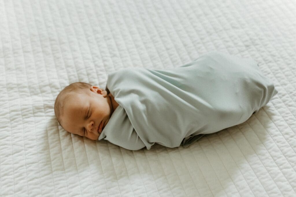 portrait of baby in south bend home