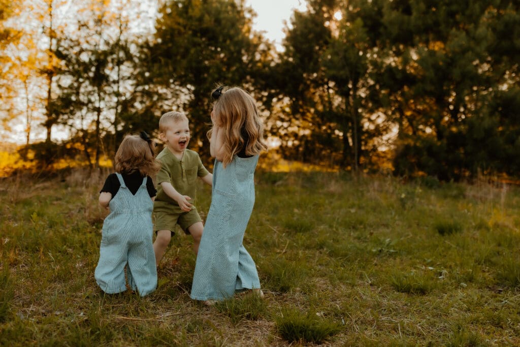 playful photo with kids in elkhart indiana