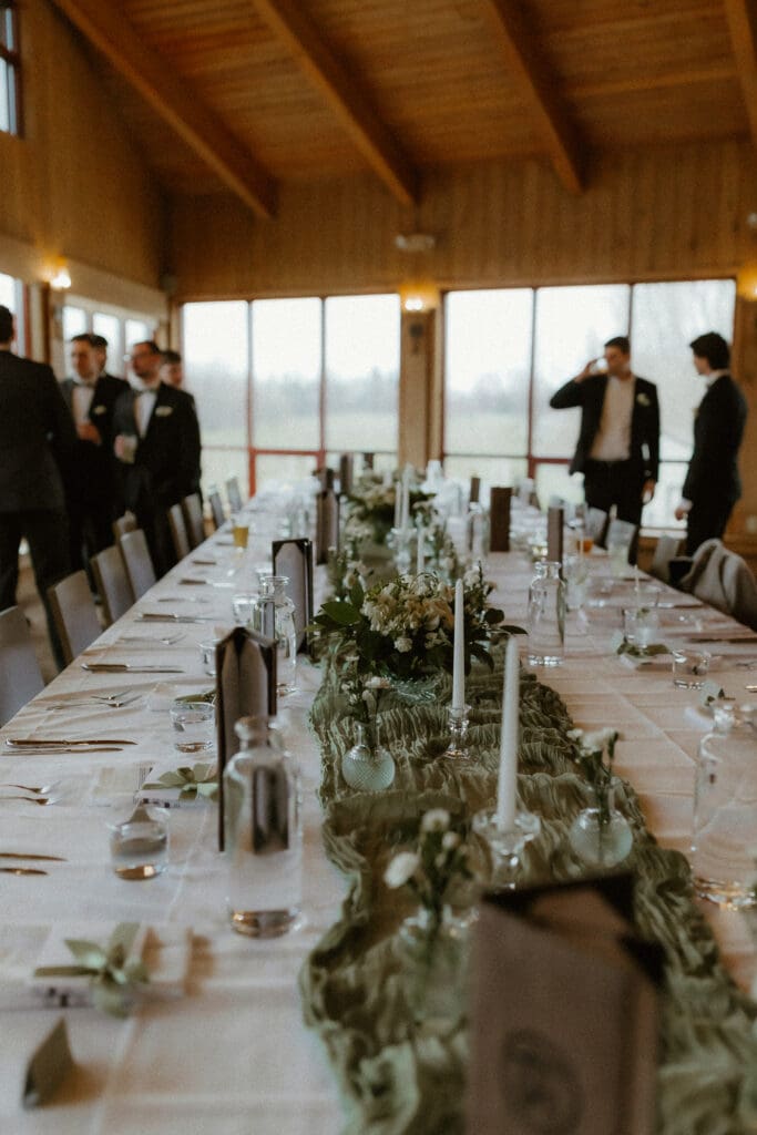 detail photography during wedding dinner celebration