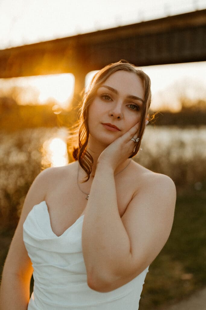 bridal portrait in south bend indiana
