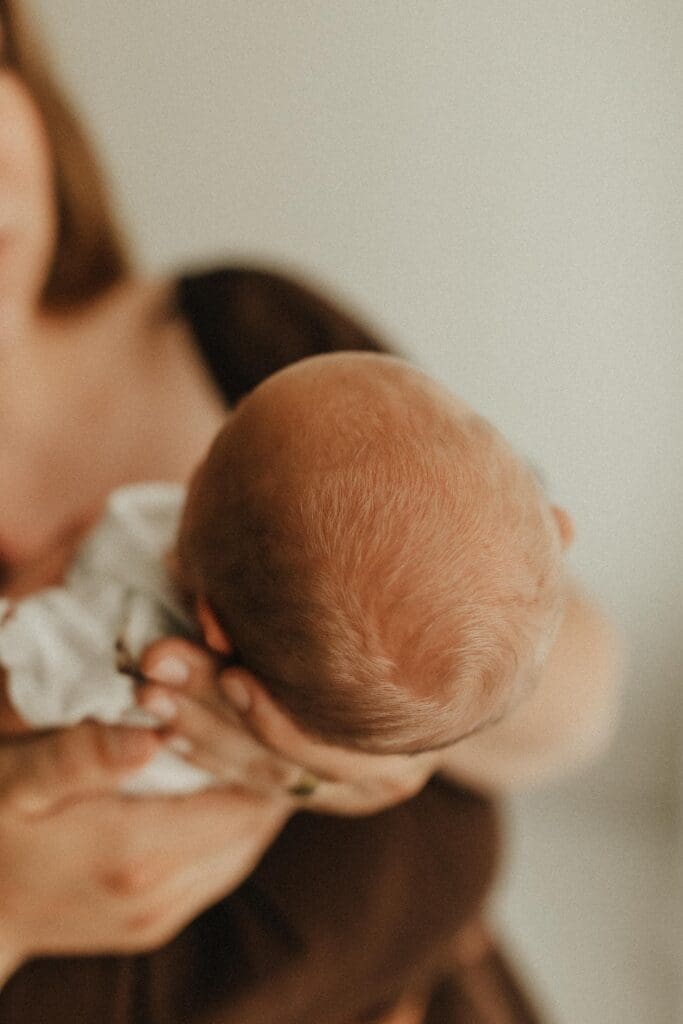 close up of baby